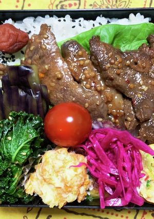 4/3 ﾖｯﾁｬﾝ☆焼肉弁当-レシピのメイン写真