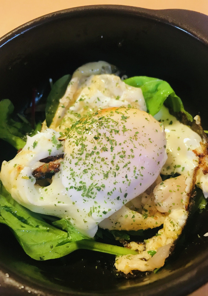 鶏皮活用●「鶏皮エッグ」＝鶏皮＋目玉焼き-レシピのメイン写真