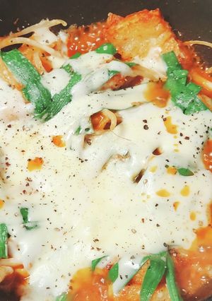 油揚げとモヤシ旨辛チーズ☆ダッカルビ-レシピのメイン写真