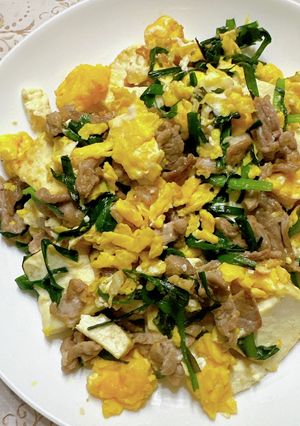 豆腐とニラの卵炒め-レシピのメイン写真