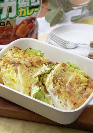 春キャベツのカレークリーム焼き-レシピのメイン写真