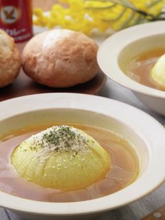 カレー香る新玉ねぎのレンチンスープ-レシピのメイン写真