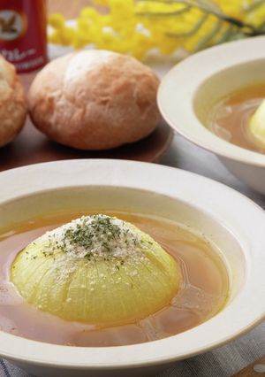 カレー香る新玉ねぎのレンチンスープ-レシピのメイン写真