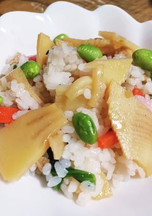 おばあちゃん家のタケノコ混ぜご飯☆-レシピのメイン写真