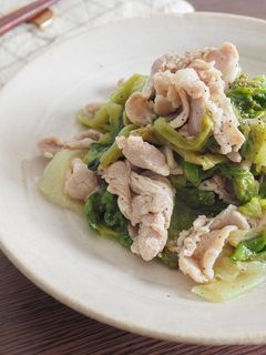 1/2日分の野菜♪うま塩レモン豚レタス-レシピのメイン写真