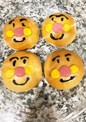 アンパンマンのクリームパン-レシピのメイン写真