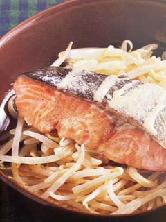 鮭ともやしの蒸し物-レシピのメイン写真