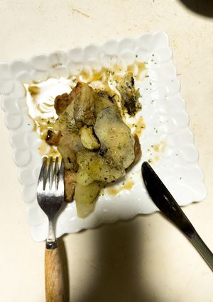 チキンソテーのポテトのせ〜バターソース♪-レシピのメイン写真