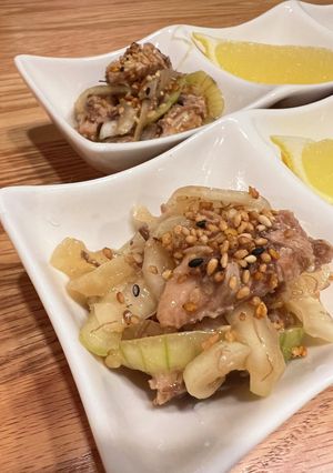 味どうらくで！新玉ねぎとツナの和え物-レシピのメイン写真
