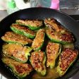 ヨウサマの減塩おやじのピーマン肉詰みそ味