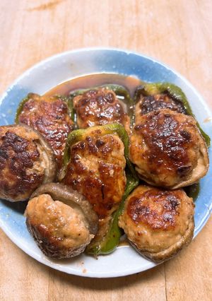 ピーマンと椎茸の肉詰め-レシピのメイン写真