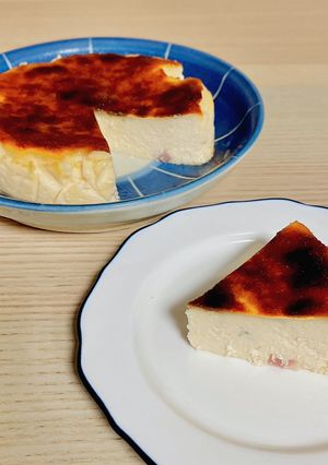 *桜あんのバスクチーズケーキ*-レシピのメイン写真