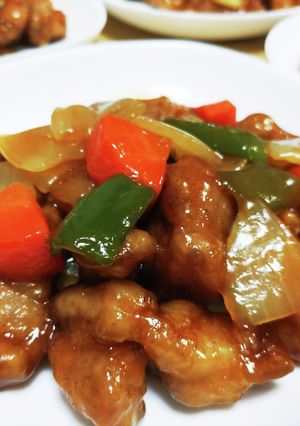 豚ロース肉で、酢豚(⁠☆⁠▽⁠☆⁠)-レシピのメイン写真