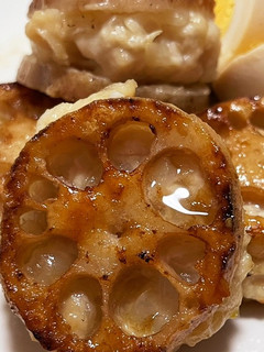 レンコンのハサミ焼き(手作り鶏つくね)-レシピのメイン写真