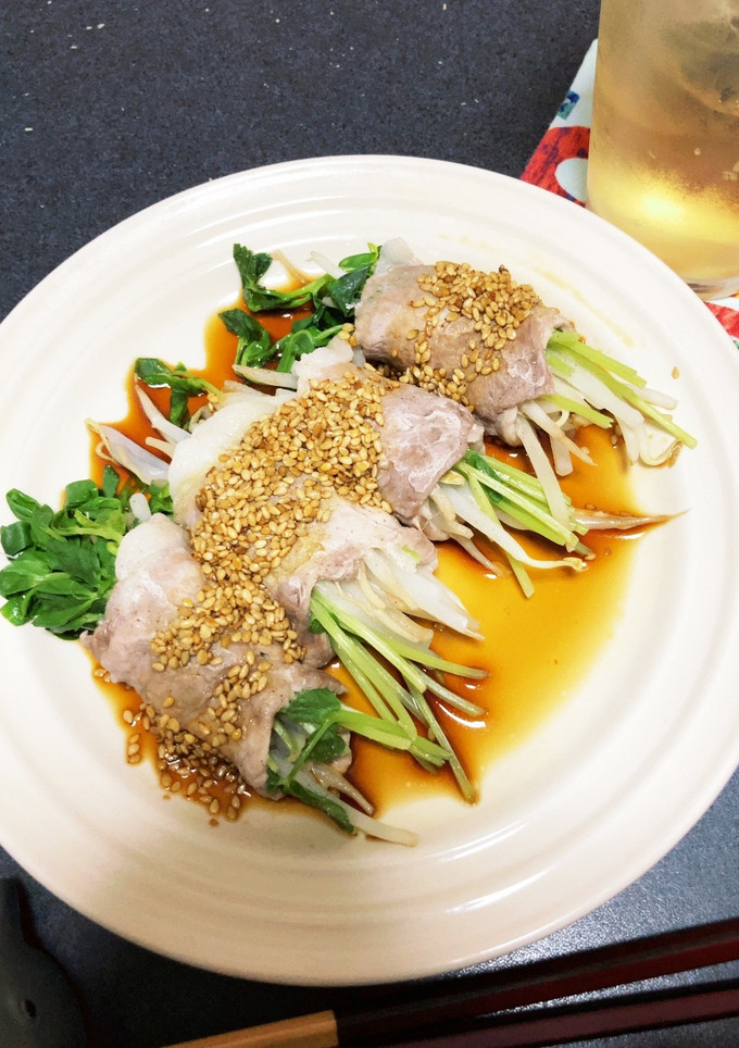 もやしと豆苗の肉巻き-レシピのメイン写真