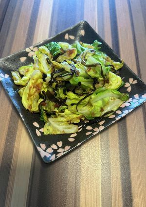 春キャベツと塩昆布のおかか炒め【改訂】-レシピのメイン写真