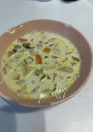 ささみと野菜具沢山ココナッツミルクスープ-レシピのメイン写真