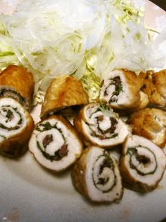 簡単♪ササミと梅しそ巻き焼き-レシピのメイン写真