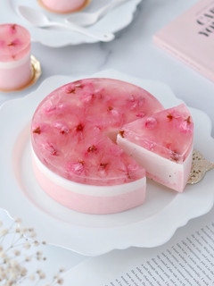 桜ムースケーキ-レシピのメイン写真