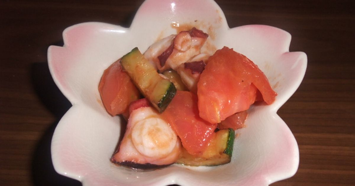 タコとトマトの南仏いため♪ by トトロ's キッチン 【クックパッド