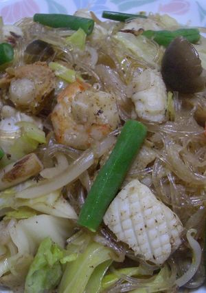 ヘルシー！野菜たっぷりシーフード春雨-レシピのメイン写真