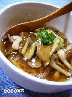 揚げない揚げだし☆焼豆腐のきのこあんかけ-レシピのメイン写真