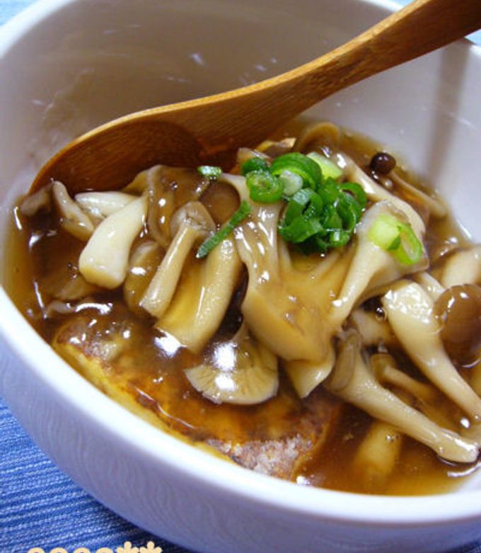揚げない揚げだし☆焼豆腐のきのこあんかけ-レシピのメイン写真