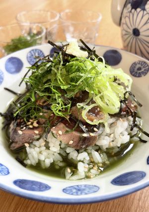 2度美味しい!初鰹のスピルリナ出汁茶漬け-レシピのメイン写真