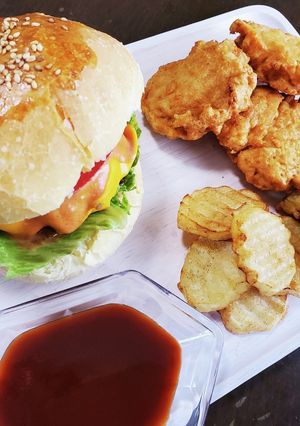 全て手作りハッピーセット→ハンバーガー-レシピのメイン写真