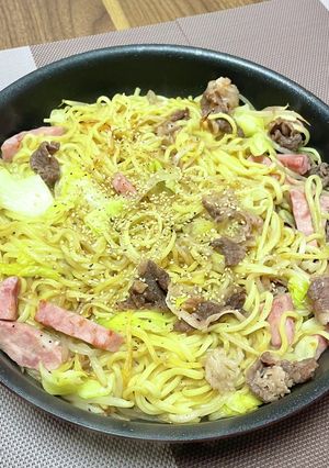 春キャベツとお肉の塩そばっ♪4/4-レシピのメイン写真