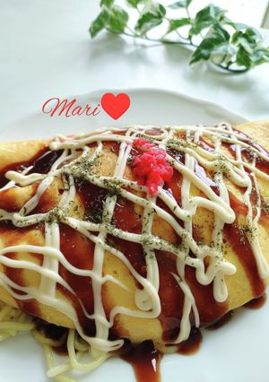 フライパンで簡単☆オムソバ-レシピのメイン写真