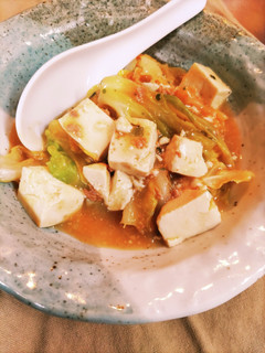 春キャベツの麻婆豆腐煮とっても簡単♪-レシピのメイン写真