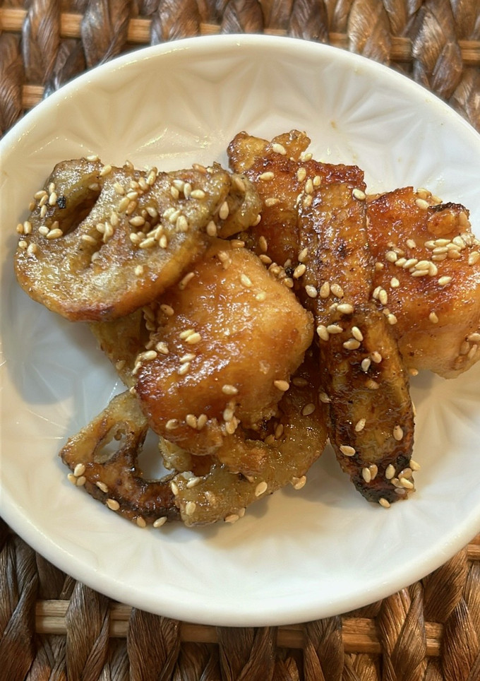 ごぼうと蓮根の醤油麹甘辛炒め-レシピのメイン写真