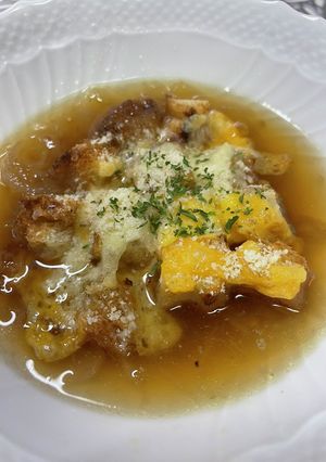 簡単オニオングラタンスープ-レシピのメイン写真