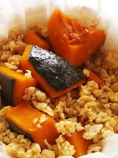 減塩☆カボチャそぼろ煮-レシピのメイン写真