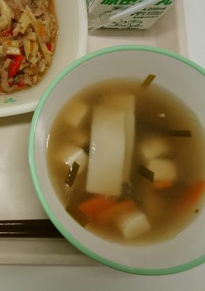 【学校給食】ワンタンスープ-レシピのメイン写真