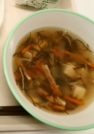 【学校給食】もずくスープ-レシピのメイン写真