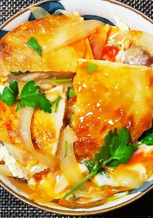 2種類の食べ応えある鶏の親子丼-レシピのメイン写真