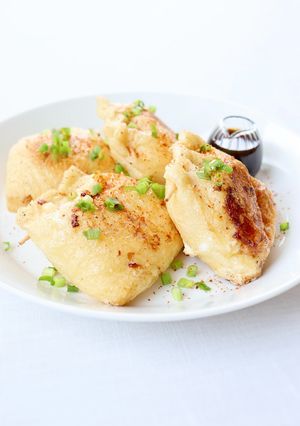 低糖質おつまみ【卵入り油揚げ焼き】-レシピのメイン写真