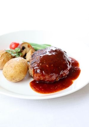肉感バッチリ！【牛こまハンバーグ】-レシピのメイン写真
