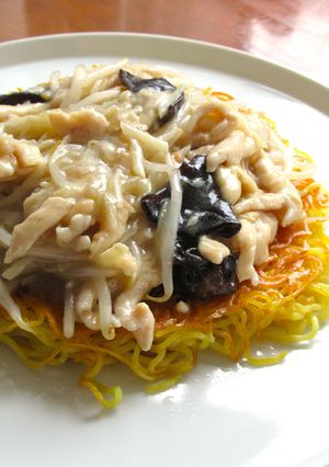 【生姜香る♪鶏ささみのあんかけ焼きそば〗-レシピのメイン写真