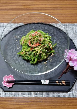 ヨウサマの減塩南高梅にんにく味噌のお浸し-レシピのメイン写真