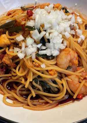 辛いのが好きな方へ！パッタイ風パスタ-レシピのメイン写真