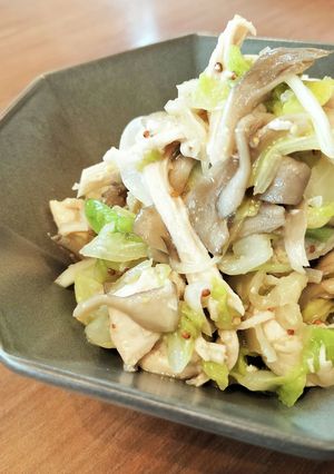 鶏ハムとキャベツの麹マスタードマリネQC-レシピのメイン写真