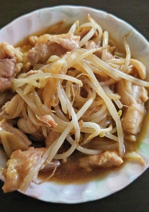 鶏モモ肉とモヤシのオイスターソース炒め-レシピのメイン写真