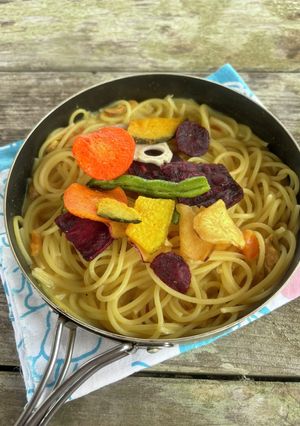 ドライ野菜入り！チキンレモンカレーパスタ-レシピのメイン写真
