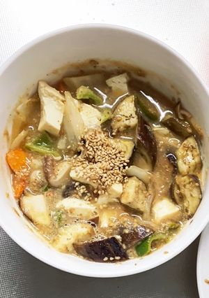 茄子椎茸コク旨スタミナ味噌味八宝回鍋肉風-レシピのメイン写真