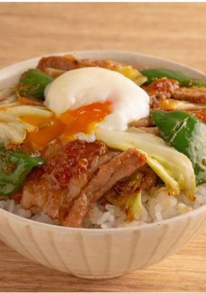 超ホイコーロー風豚丼-レシピのメイン写真