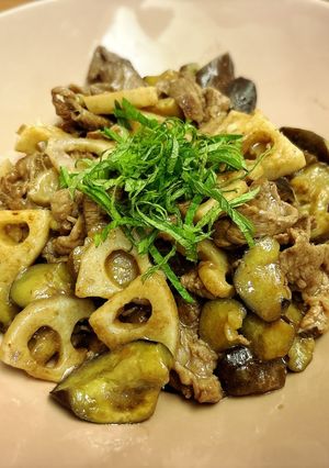 牛肉となすのポン酢炒め-レシピのメイン写真