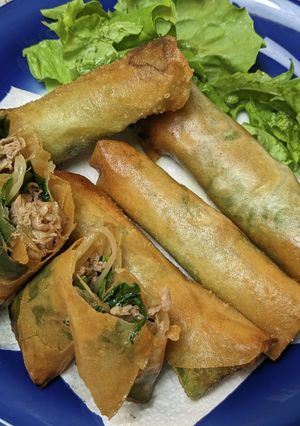 簡単！豚肉レタス巻き春巻き-レシピのメイン写真